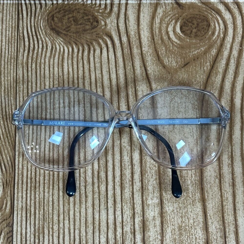 Mirari for Luxottica 3003 8023 Clear Round Eyeglass FRAMES ONLY Made in Italy